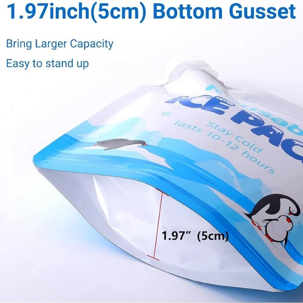 Set of 12 Belinlen Reusable Ice Packs NWOB with funnel